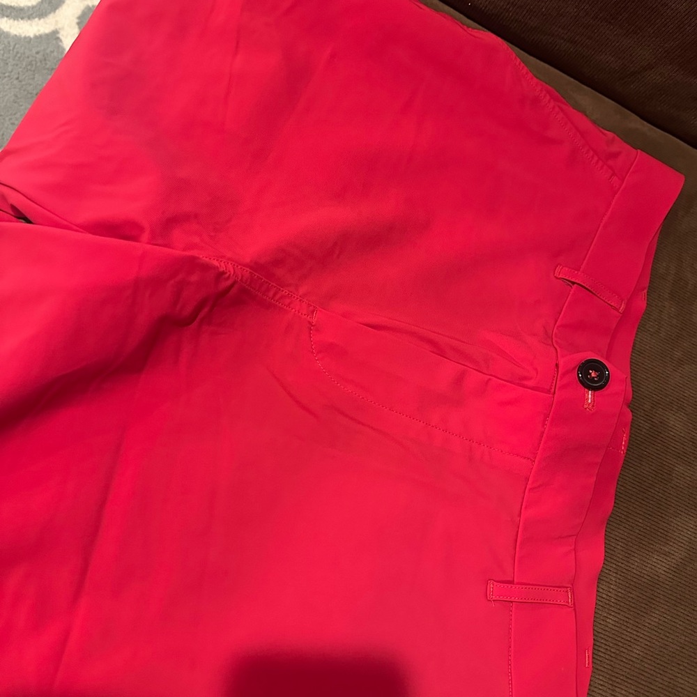 Greyson Red Flat Front Men Shorts - Lupine - Tailored to 37”